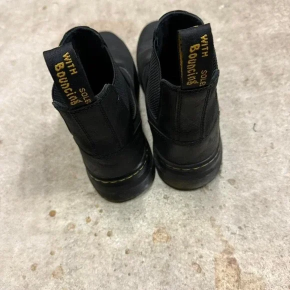 Dr. Martens Black Leather Chelsea Boots 2976 Punk Goth Size 8